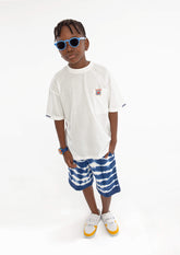 054 | Marine Collection | Slogan Print T-Shirt with Pocket